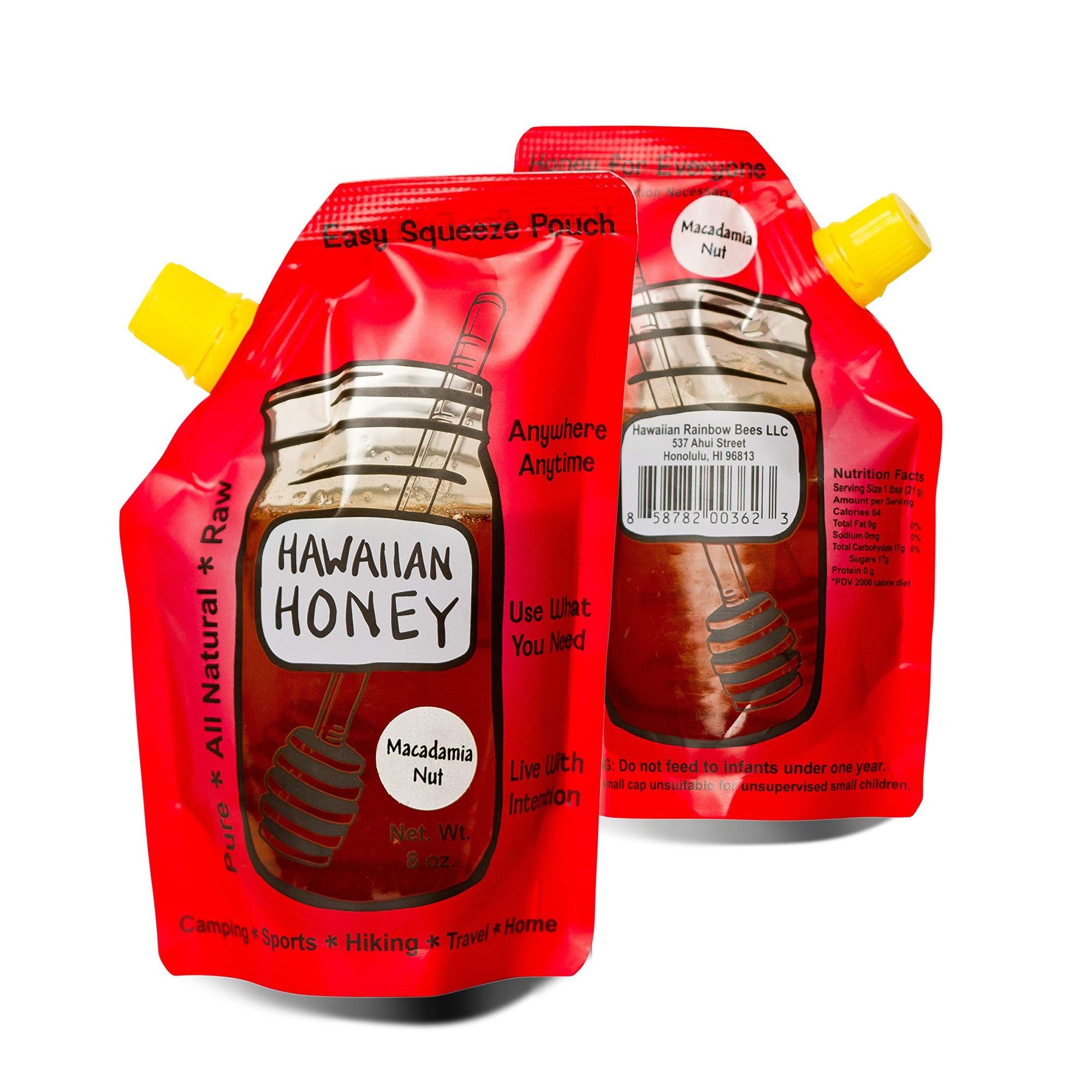 Honey Pouch 100% Pure Hawaiian Flavors